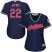 Cleveland Indians #22 Jason Kipnis Navy Blue Womens Alternate Stitched MLB Jersey