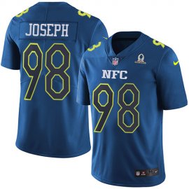 Nike Minnesota Vikings #98 Linval Joseph Navy Mens Stitched NFL Limited NFC 2017 Pro Bowl Jersey