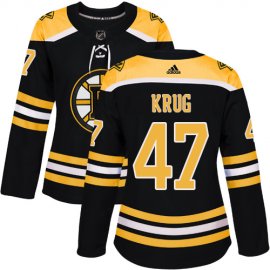 Adidas Boston Bruins #47 Torey Krug Black Home Authentic Womens Stitched NHL Jersey