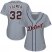Detroit Tigers #32 Michael Fulmer Grey Road Womens Stitched MLB Jersey