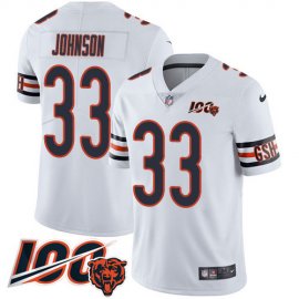Nike Chicago Bears #33 Jaylon Johnson White Youth Stitched NFL 100th Season Vapor Untouchable Limited Jersey