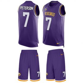 Nike Minnesota Vikings #7 Patrick Peterson Purple Team Color Mens Stitched NFL Limited Tank Top Suit Jersey