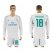 Real Madrid #18 Mariano White Home Long Sleeves Soccer Club Jersey