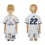 Real Madrid #22 Isco White Home Kid Soccer Club Jersey