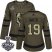 Adidas Vegas Golden Knights #19 Reilly Smith Green Salute to Service 2018 Stanley Cup Final Womens Stitched NHL Jersey