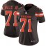 Nike Cleveland Browns #71 Jedrick Wills JR Brown Team Color Womens Stitched NFL Vapor Untouchable Limited Jersey