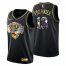 New York New York Knicks #13 Evan Fournier Mens Golden Edition Diamond Logo 2021/22 Swingman Jersey – Black Mens