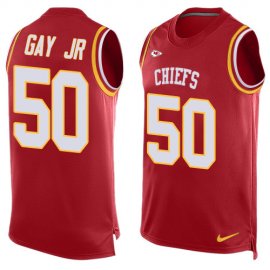 Nike Kansas City Chiefs #50 Willie Gay Jr. Red Team Color Mens Stitched NFL Limited Tank Top Jersey