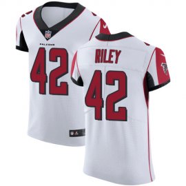 Nike Atlanta Falcons #42 Duke Riley White Mens Stitched NFL Vapor Untouchable Elite Jersey