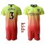 Manchester City #3 Danilo Away Kid Soccer Club Jersey
