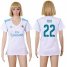 Womens Real Madrid #22 Isco Home Soccer Club Jersey