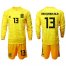 Spain #13 Arrizabalaga Yellow Long Sleeves Goalkeeper Soccer Country Jersey
