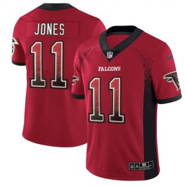 Nike Atlanta Falcons #11 Julio Jones Red Team Color Mens Stitched NFL Limited Rush Drift Fashion Jersey