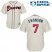 Atlanta Braves #7 Dansby Swanson Cream Cool Base Stitched Youth MLB Jersey