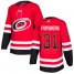Adidas Carolina Hurricanes #31 Anton Forsberg Red Home Authentic Drift Fashion Stitched NHL Jersey