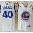 Warriors #40 Harrison Barnes White The Finals Patch Stitched Revolution 30 NBA Jersey