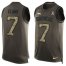 Nike Denver Broncos #7 John Elway Green Mens Stitched NFL Limited Salute To Service Tank Top Jersey