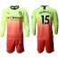 Manchester City #15 Mangala Third Long Sleeves Soccer Club Jersey