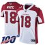 Nike Arizona Cardinals #18 Kevin White White Mens Stitched NFL 100th Season Vapor Limited Jersey