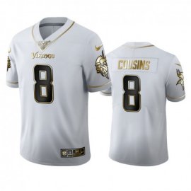 Minnesota Minnesota Vikings #8 Kirk Cousins Mens Nike White Golden Edition Vapor Limited NFL 100 Jersey