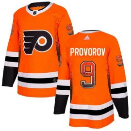 Adidas Philadelphia Flyers #9 Ivan Provorov Orange Home Authentic Drift Fashion Stitched NHL Jersey