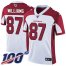 Nike Arizona Cardinals #87 Maxx Williams White Mens Stitched NFL 100th Season Vapor Limited Jersey