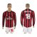 AC Milan #18 Montolivo Home Long Sleeves Soccer Club Jersey