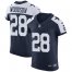 Nike Dallas Cowboys #28 Darren Woodson Navy Blue Thanksgiving Mens Stitched NFL Vapor Untouchable Throwback Elite Jersey