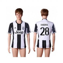 Juventus #28 Khedira Home Soccer Club Jersey