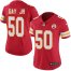 Nike Kansas City Chiefs #50 Willie Gay Jr. Red Team Color Womens Stitched NFL Vapor Untouchable Limited Jersey