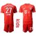 Bayern Munchen #27 Alaba Home Kid Soccer Club Jersey