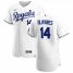 Kansas City Royals #14 Edward Olivares Mens Nike White Home 2020 Authentic Player MLB Jersey