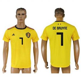 Belgium #7 De Bruyane Away Soccer Country Jersey
