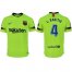 Barcelona #4 I.Rakitic Away Soccer Club Jersey
