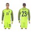 France #23 Costil Green Long Sleeves Goalkeeper Soccer Country Jersey