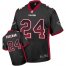 Nike Atlanta Falcons #24 Devonta Freeman Black Alternate Youth Stitched NFL Elite Drift Fashion Jersey