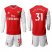 Arsenal #31 Kolasinac Red Home Long Sleeves Soccer Club Jersey