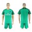 Paris Saint-Germain Blank Green Goalkeeper Soccer Club Jersey