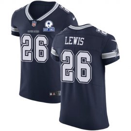 Nike Dallas Cowboys #26 Jourdan Lewis Navy Blue Team Color Mens Stitched With Established In 1960 Patch NFL Vapor Untouchable Elite Jersey