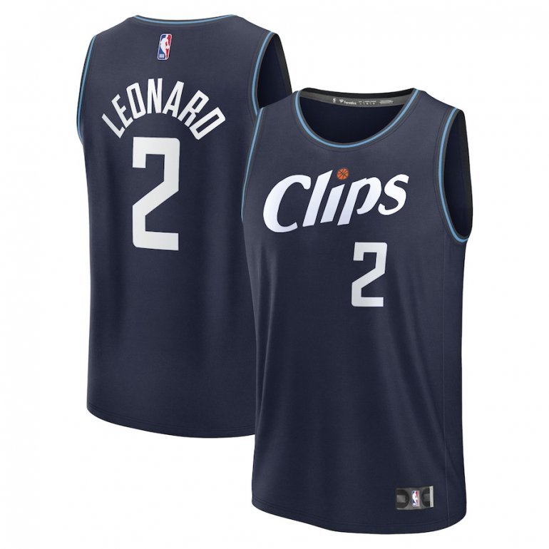 Kawhi Leonard LA Clippers Fanatics Branded Unisex 2023/24 Fast Break Jersey – Navy – City Edition Kawhi Leonard LA Clippers Fanatics Branded Unisex 2023/24 Fast Break Jersey – Navy – City Edition