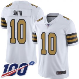 Nike New Orleans Saints #10 TreQuan Smith White Mens Stitched NFL Limited Rush 100th Season Jersey