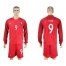 Portugal #9 Eser Home Long Sleeves Soccer Country Jersey