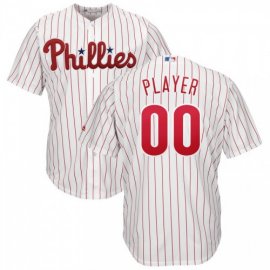 Philadelphia Phillies Majestic Home Cool Base Custom Jersey White