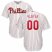 Philadelphia Phillies Majestic Home Cool Base Custom Jersey White