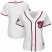 Washington Nationals Majestic Womens 2019 World Series Champions Home Official Cool Base Bar Patch Jersey White