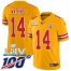 Nike Kansas City Chiefs #14 Sammy Watkins Gold Super Bowl LIV 2020 Youth Stitched NFL Limited Inverted Legend 100th Season Jersey