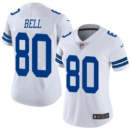 Nike Dallas Cowboys #80 Blake Bell White Womens Stitched NFL Vapor Untouchable Limited Jersey