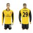 Arsenal #29 Xhaka Away Long Sleeves Soccer Club Jersey