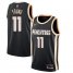 Mens Nike Atlanta Hawks #11 Trae Young Black NBA Swingman City Edition 2019 20 Jersey