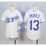 Kansas City Royals #13 Salvador Perez White Cool Base Stitched Youth MLB Jersey